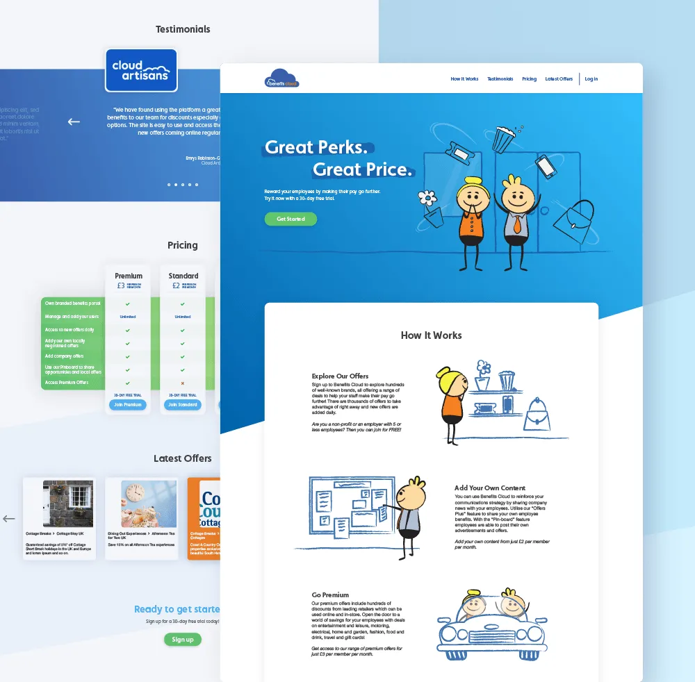 Benefits Cloud Website